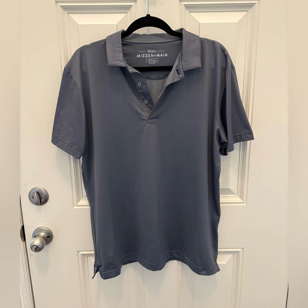 Mizzen+Main Gray Polo Shirt